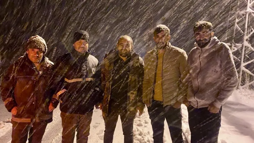 Darende Belediyesi Kar Yağışına Karşı Tam Kadro Sahada