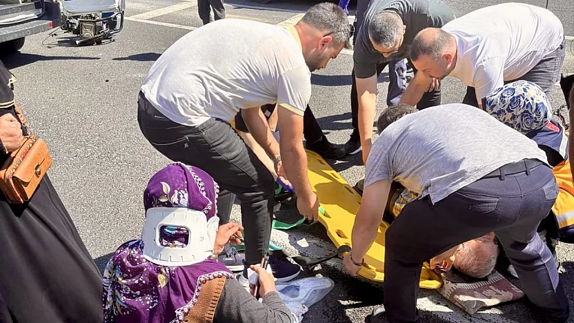 Darende'de Çapa Motoru İle Minibüs Çarpıştı: 1 Yaralı