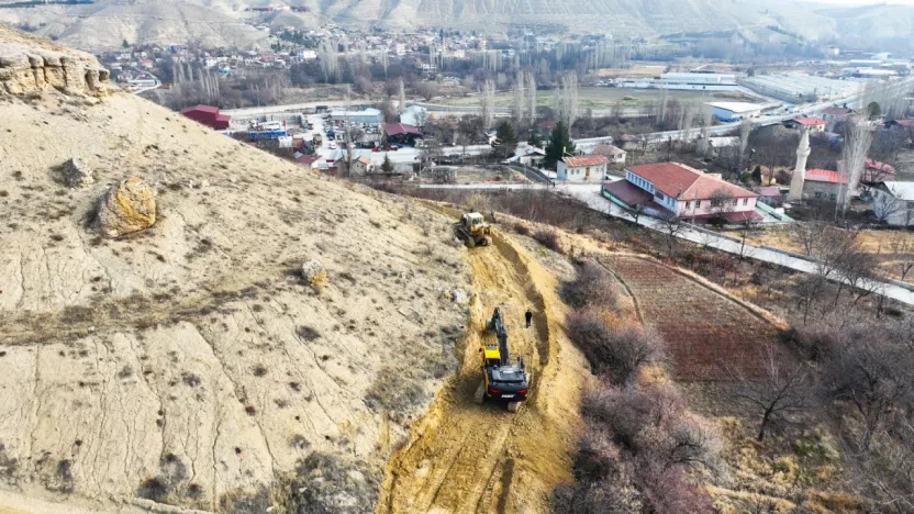 Darende Millet Bahçesi'nde Zemin Çalışmaları Başlatıldı