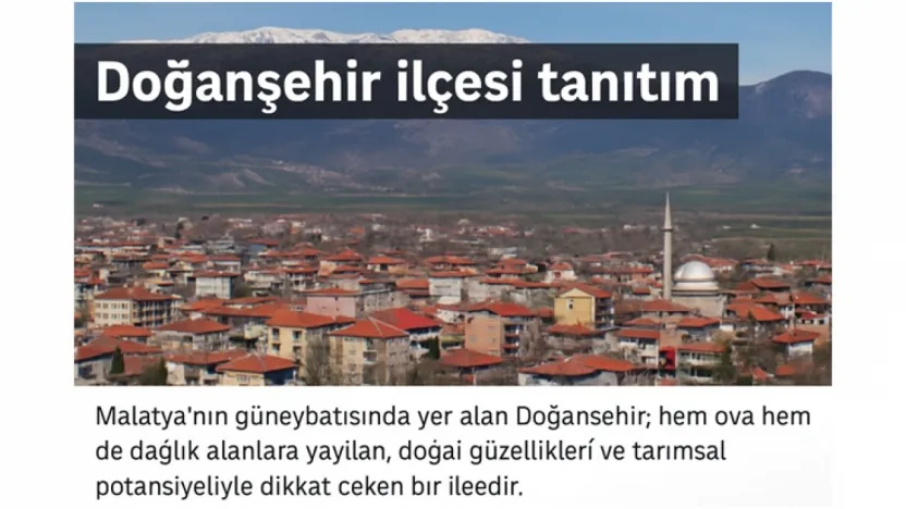Doğanşehir İlçesi - Malatya