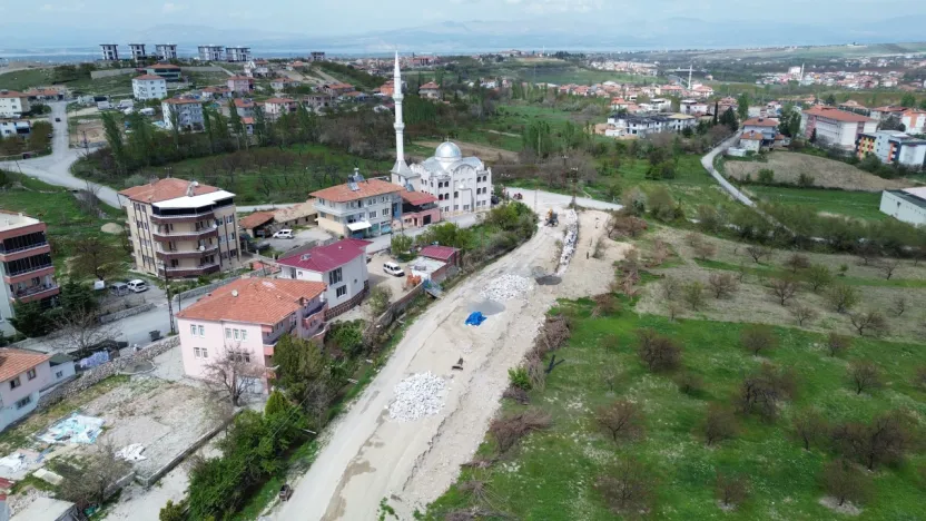 Hanımınçiftliği'ne 950 Metrelik Taş Duvar