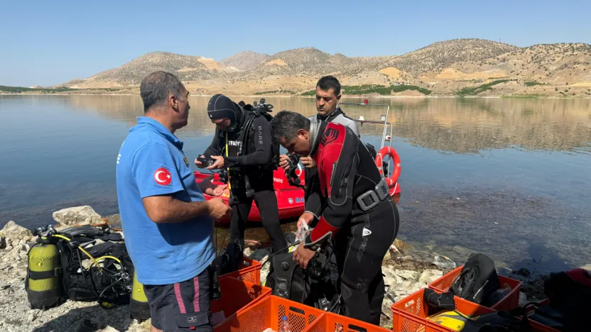 Kayıp şahıs için barajda sualtı arama kurtarma çalışması başlatıldı
