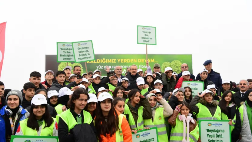 Malatya Büyükşehir Belediyesi'nden ağaçlandırma seferberliği