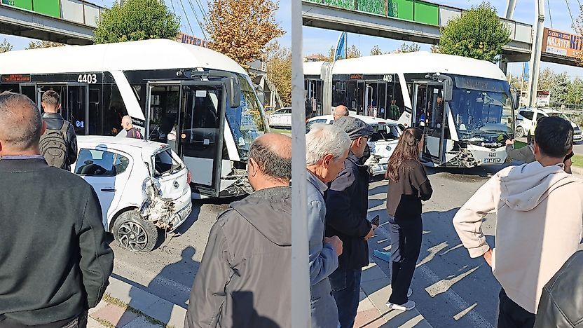 Malatya Çevreyolu'nda Trambüs Kazası! 5 Kişi Yaralandı