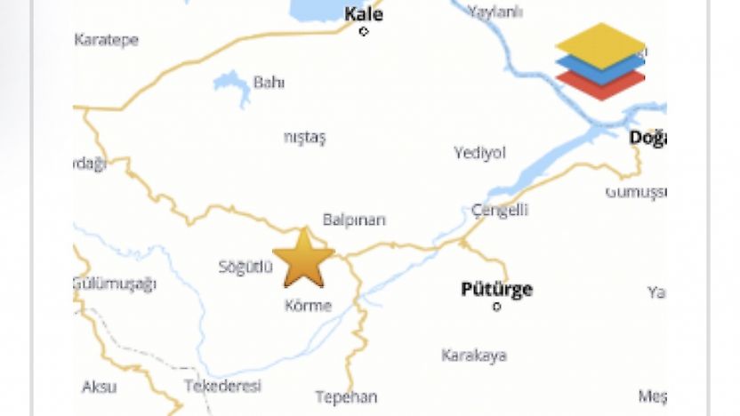 Malatya'da 3,2 Büyüklüğünde Deprem