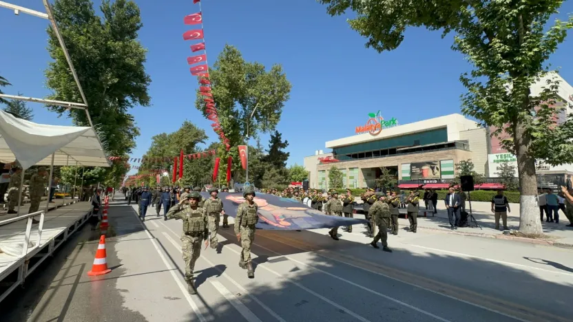 Malatya'da 30 Ağustos Zafer Bayramı provası yapıldı