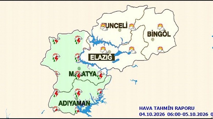 Malatya'da Bugün Hava Nasıl Olacak? İlçe İlçe Hava Durumu
