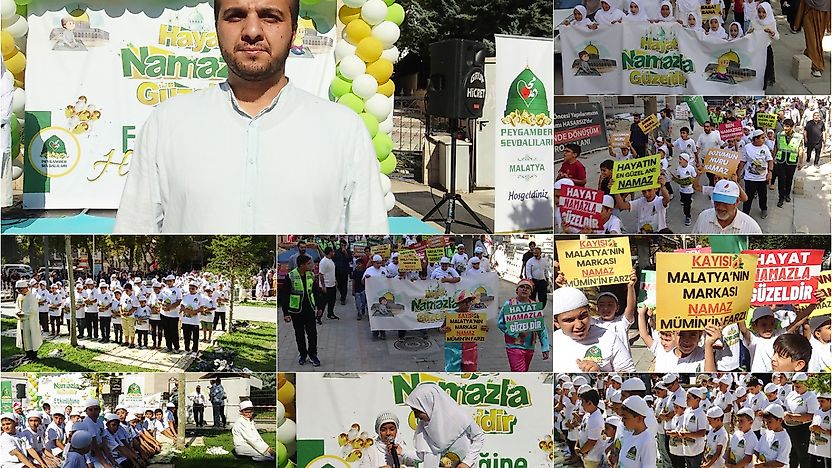 Malatya'da çocuklar 'Hayat Namazla Güzeldir' etkinliğinde buluştu