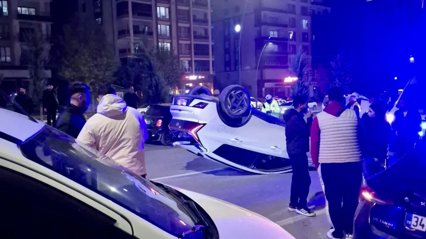 Malatya'da Gece Kazası: Araç Takla Attı, Sürücü Yara Almadan Kurtuldu