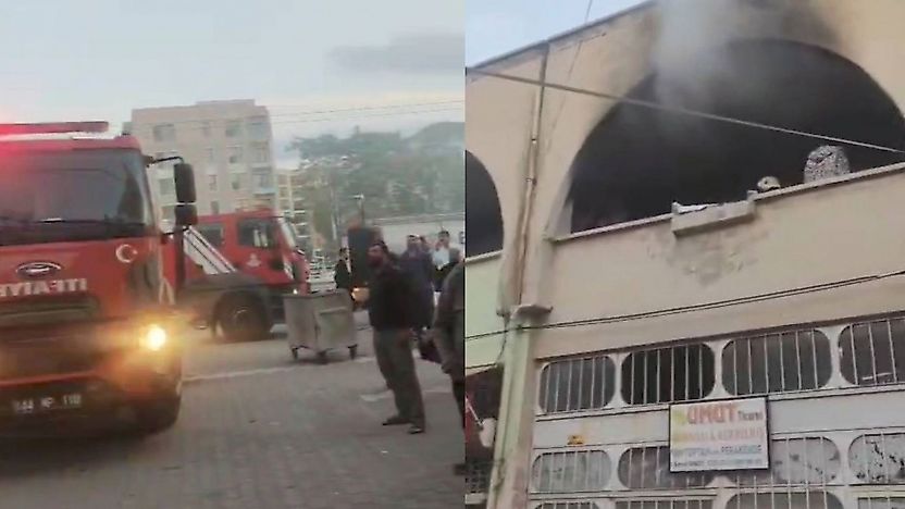 Malatya'da iş yeri alev aldı, yangın kontrol altına alındı