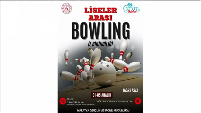 Malatya'da Liseler Arası Bowling Heyecanı Başlıyor!