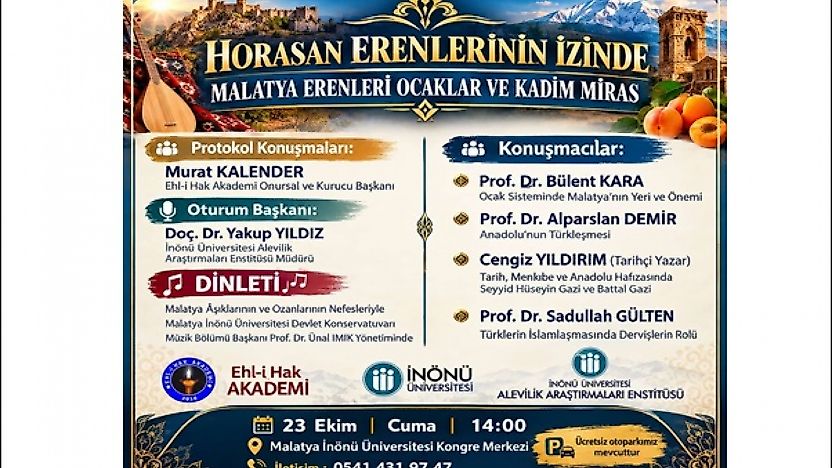 Malatya'da Ocak Kültürü ve Anadolu'nun Manevi Mirası Konuşulacak