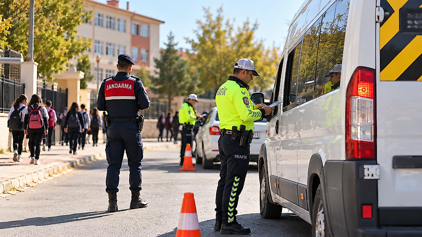 Malatya'da Okul Servislerine Denetim: 58 Araca 290 Bin TL Ceza