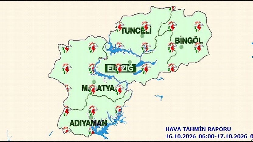 Malatya'da Sağanak Yağış Etkili Olacak! Meteoroloji'den Hava Durumu Tahmini