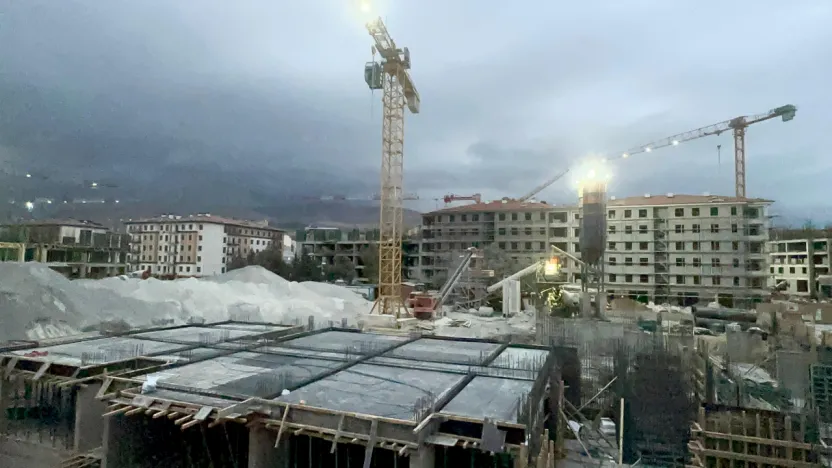 Malatya'da TOKİ Şantiyesinde Elektrik Akımına Kapılan İşçi Yoğun Bakımda