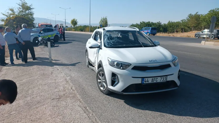 Malatya'da trafik kazası: 32 yaşındaki uzman çavuş ağır yaralandı