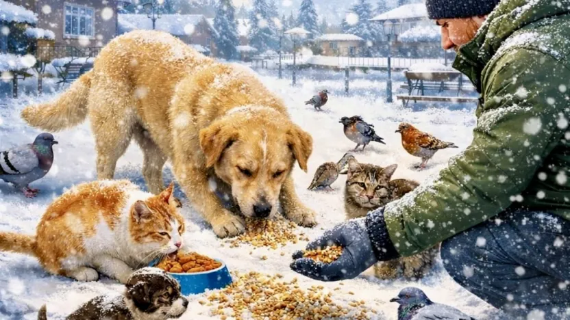 Malatya İHH'dan Sokak Hayvanları ve Kuşlar İçin Kış Duyarlılığı Çağrısı