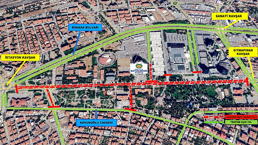 Malatya Valiliği Duyurdu: İnönü Caddesi İki Gün Trafiğe Kapatılıyor