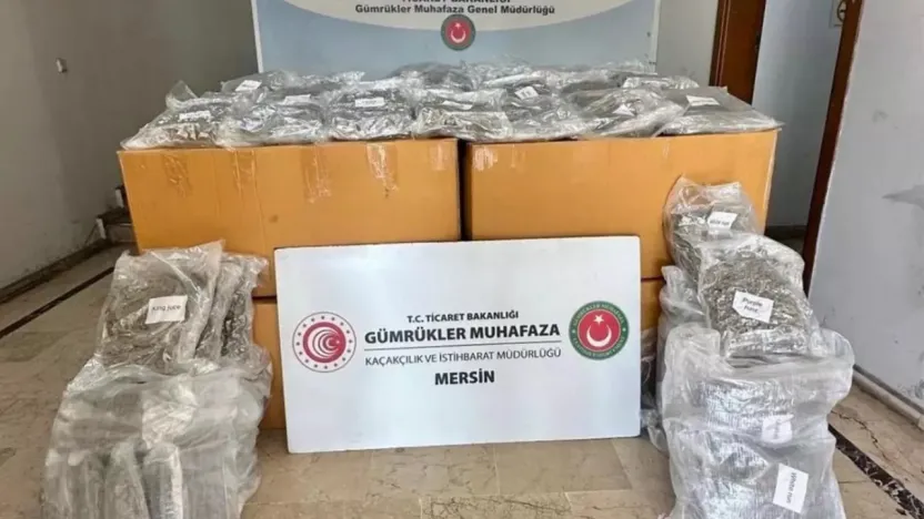Mersin Limanı'nda esrar ele geçirildi