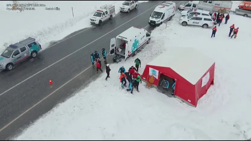 Olası Çığ Felaketine Karşı Malatya'da Gerçeğini Aratmayan Tatbikat