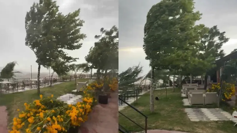 Palu'da fırtına etkili oldu