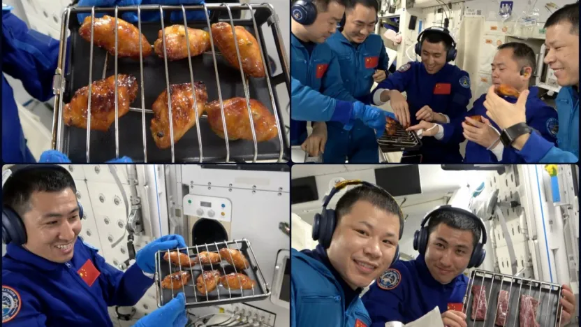 Shenzhou-20 ve Shenzhou-21 Mürettebatı Uzayda İlk Kez Barbekü Keyfi Yaptı