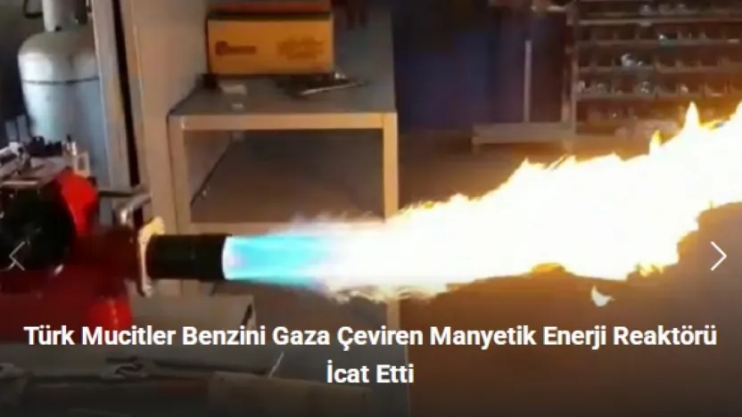 Türk Mucitler Benzini Gaza Çeviren Manyetik Enerji Reaktörü İcat Etti.