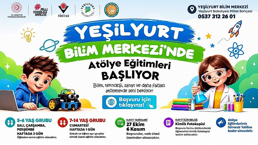 Yeşilyurt Belediyesi'nden Çocuklara Bilim, Teknoloji ve Sanat Desteği