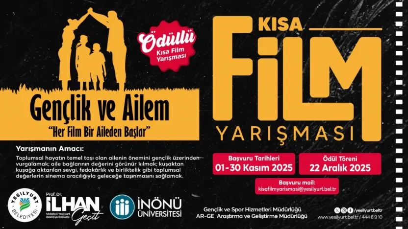 Yeşilyurt Belediyesi'nden 'Gençlik ve Ailem' Konulu Kısa Film Yarışması