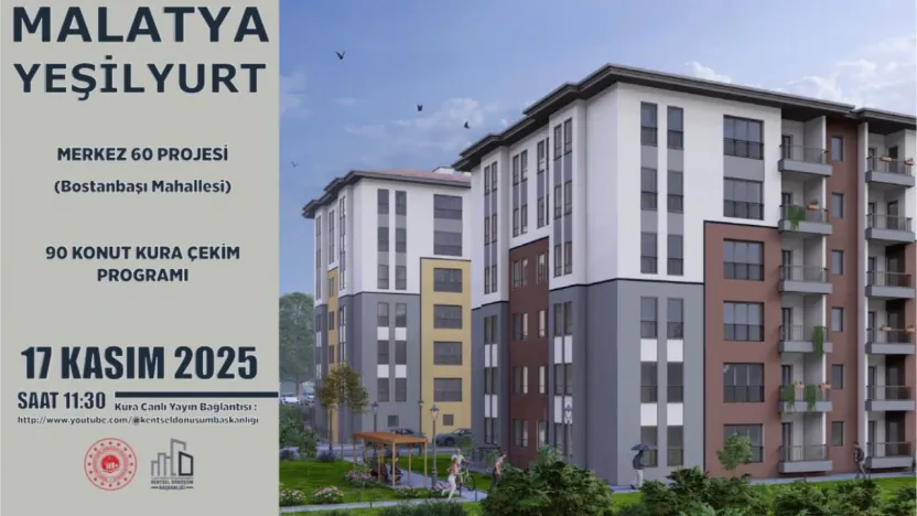 Yeşilyurt'taki Rezerv Alanlarda Üretilen Konutlar İçin Kura Tarihi Belli Oldu