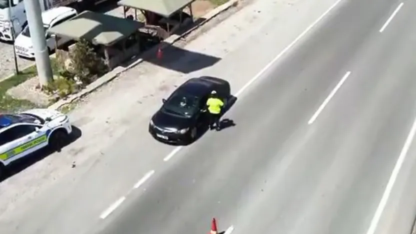 Yılın ilk 4 ayında havadan yapılan denetimlerde 37 binden fazla araca işlem yapıldı