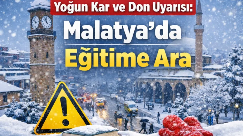 Yoğun Kar ve Don Uyarısı: Malatya'da Eğitime Ara