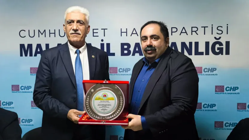 Ziraat Odalarından CHP İl Başkanı Yıldız'a Teşekkür Plaketi