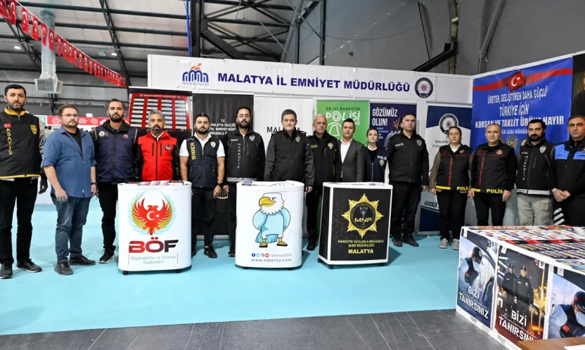 11. Malatya Anadolu Kitap Fuarı'nda Emniyet Müdürlüğü'nden Bilinçlendirme Standı
