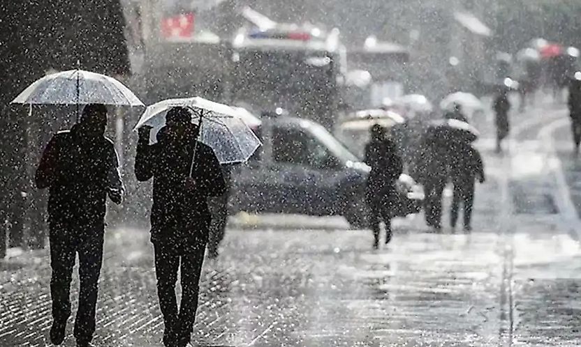 19 il için 'sarı' kodlu kuvvetli yağış uyarısı