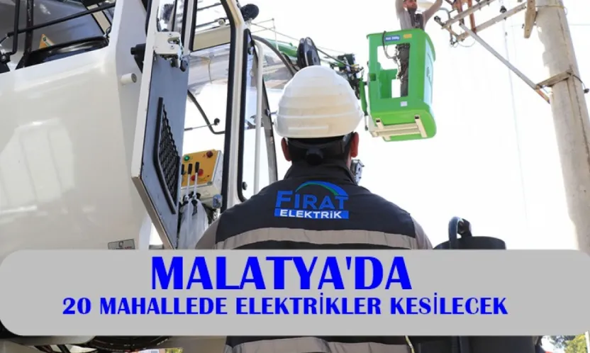 20 Mahallede Elektrikler Kesilecek
