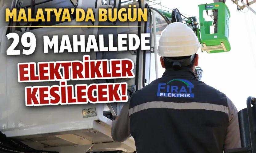 29 Mahallede Elektrikler Kesilecek