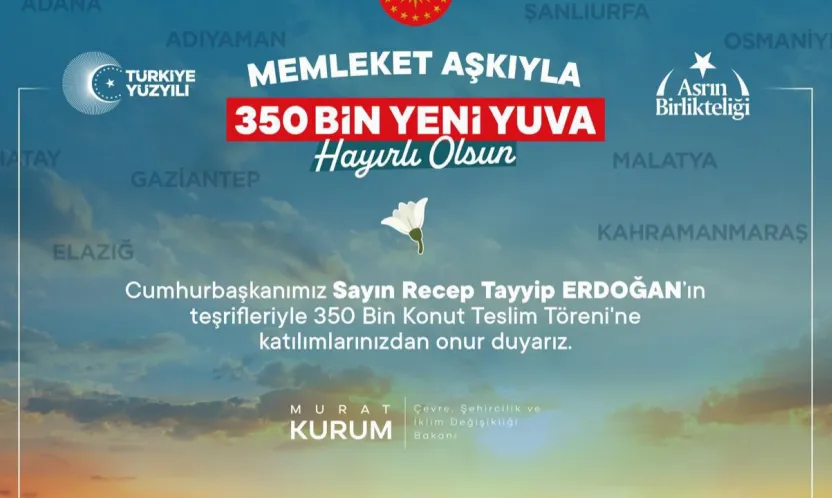 350 Bininci Deprem Konutu 15 Kasım'da Adıyaman'da Teslim Edilecek