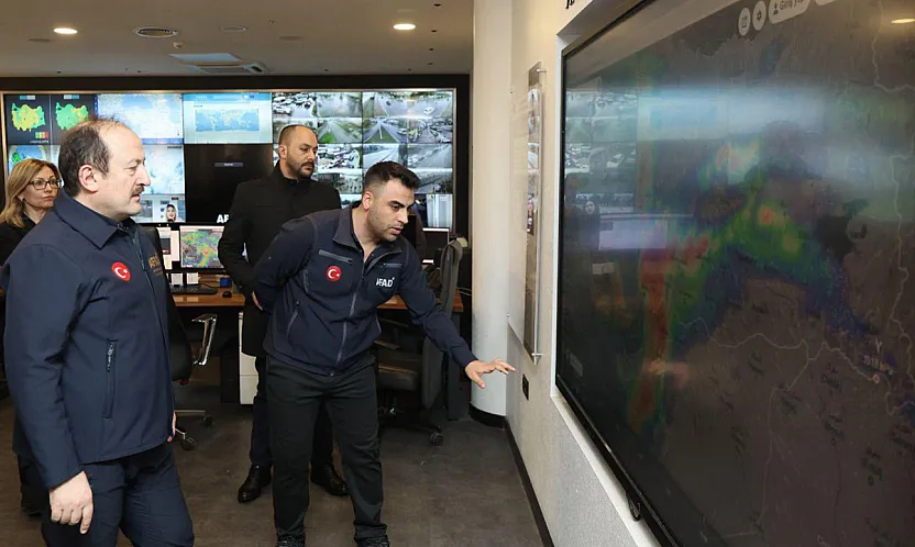 AFAD sarı kodlu uyarı verilen illeri anlık takip ediyor