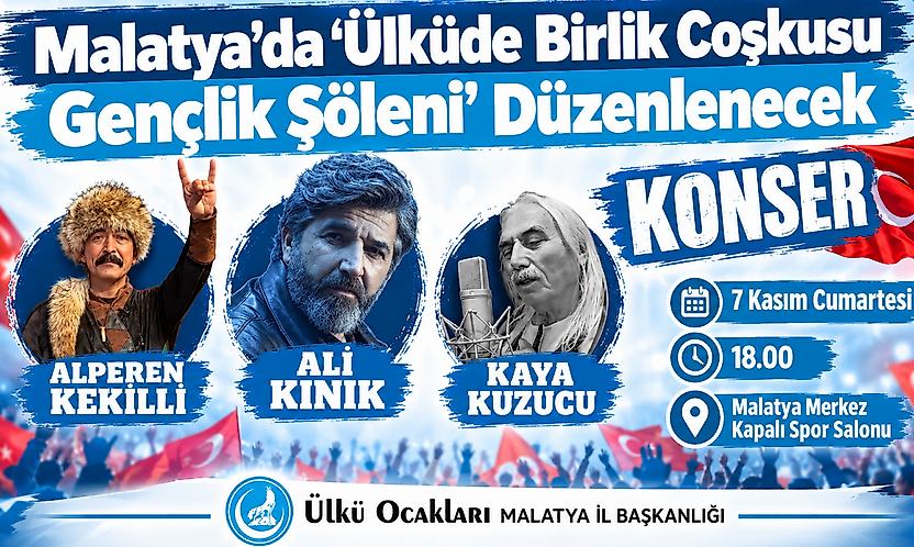 Ali Kınık, Alperen Kekilli ve Kaya Kuzucu Malatya'da Sahne Alacak