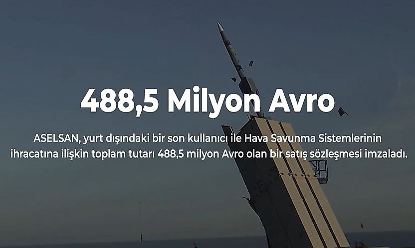 ASELSAN Hava Savunma Sistemleri İçin 488,5 Milyon Euroluk Sözleşme İmzaladı