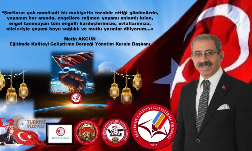 Başkan Akgün'den 3 Aralık Engelliler Günü Kutlama Mesajı...