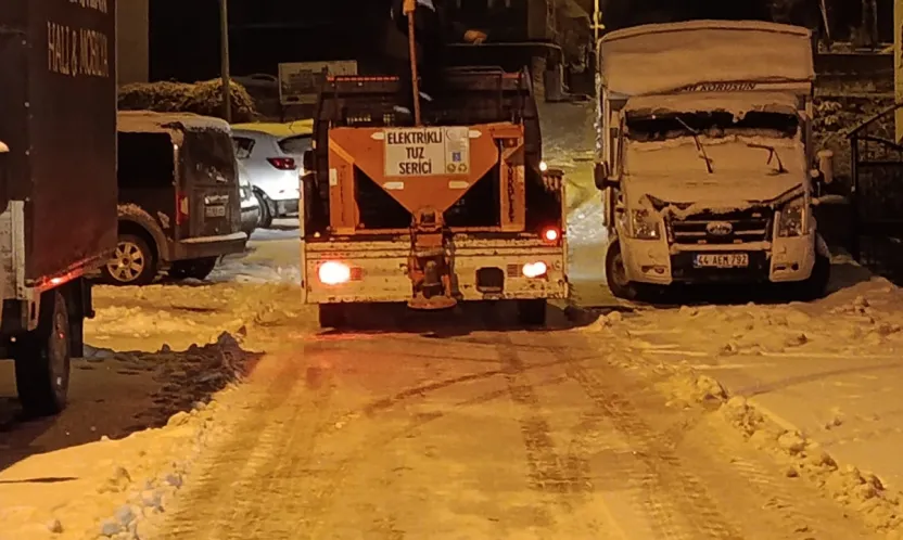 Battalgazi Belediyesi Kar Mesaisinde