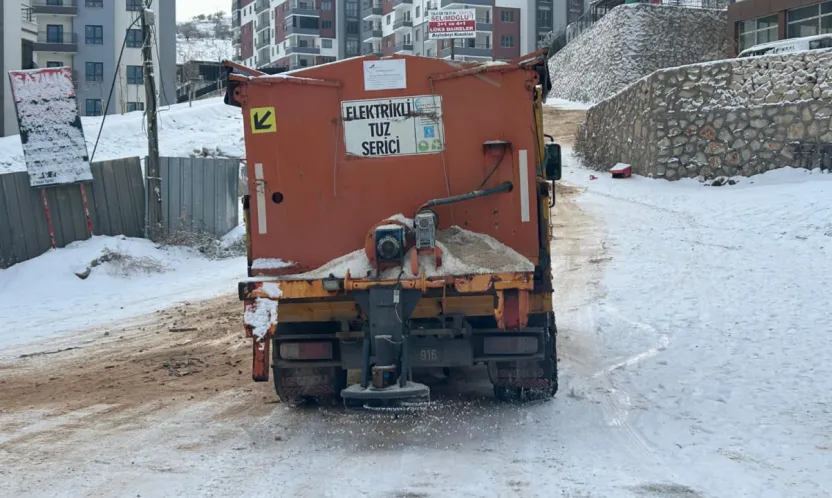 Battalgazi Belediyesi'nden Kar Yağışına Anında Müdahale