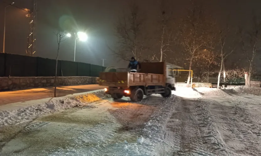 Battalgazi'de Eğitime Kar Engeli Kaldırıldı