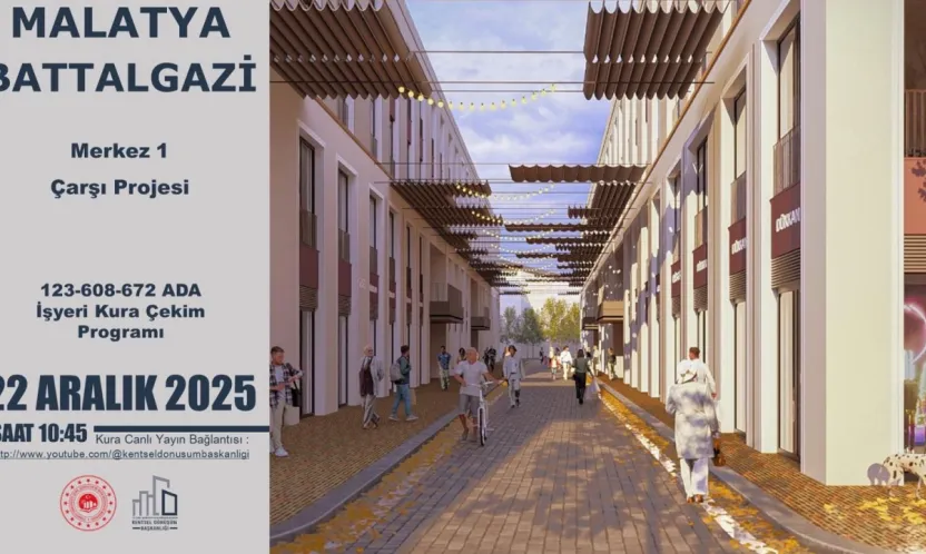 Battalgazi'de İş Yeri ve Konutlar İçin Kura Çekimi Yapılacak