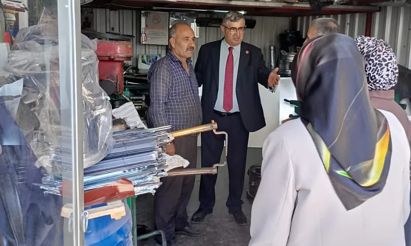 BBP Malatya'dan Bakırcılar Pazarı Esnafına Ziyaret: Sorunlar Yerinde Dinlendi