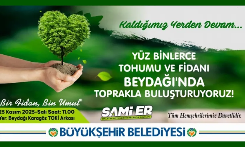 Beydağları'nda Yeşil Alanlar Artıyor: 25 Kasım'da Fidan Dikimi Etkinliği