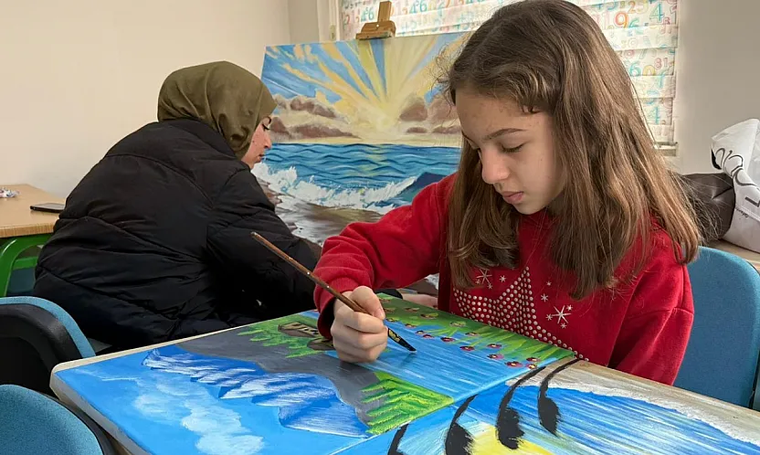 Çocukların Hayal Gücü Renklerle Hayat Buluyor