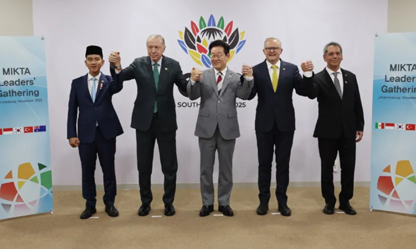 Cumhurbaşkanı Erdoğan, MIKTA üyesi ülkelerin liderleriyle bir araya geldi